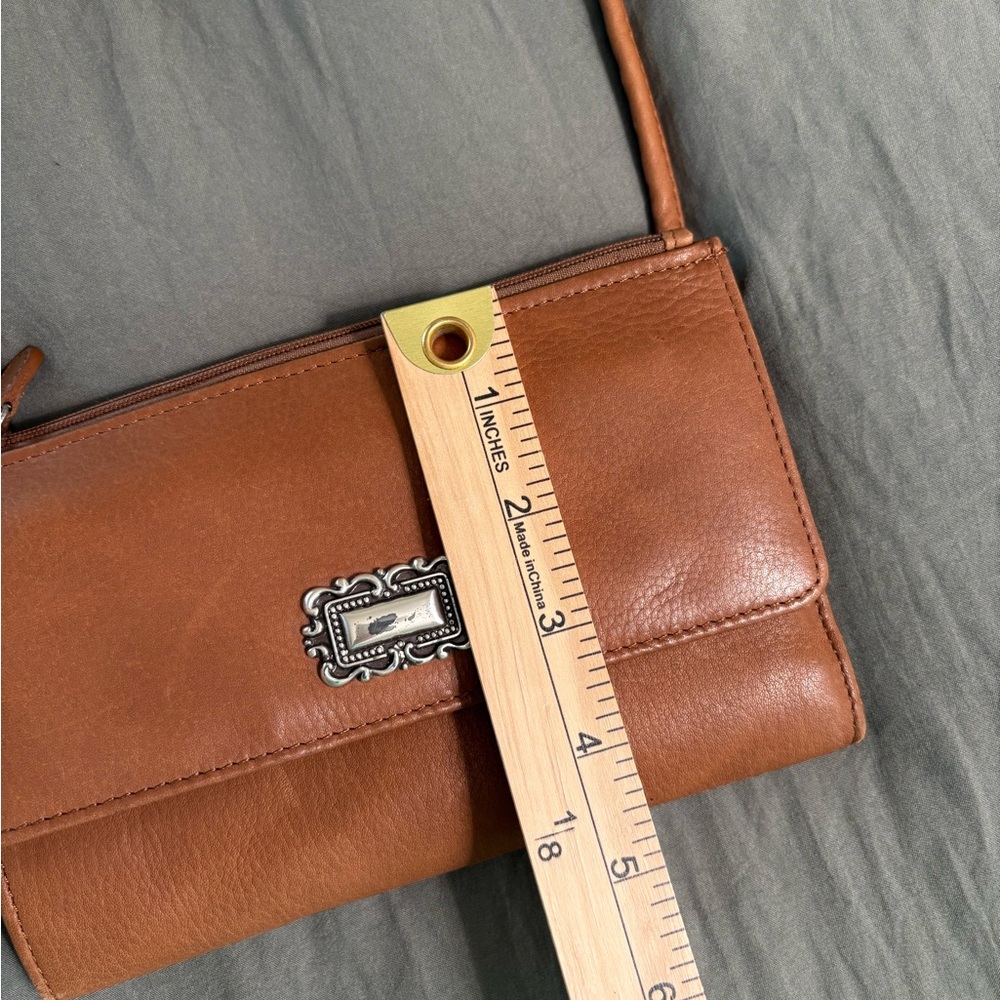 Fossil Brown Leather Crossbody/Belt Bag. Size 4.5”x 7.5” - Picture 9 of 15